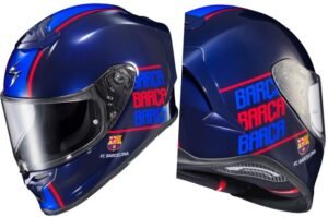 Heran Merek Helm Ini Pilih Buat Edisi Tim Bola Barcelona Dibanding Pembalap MotoGP